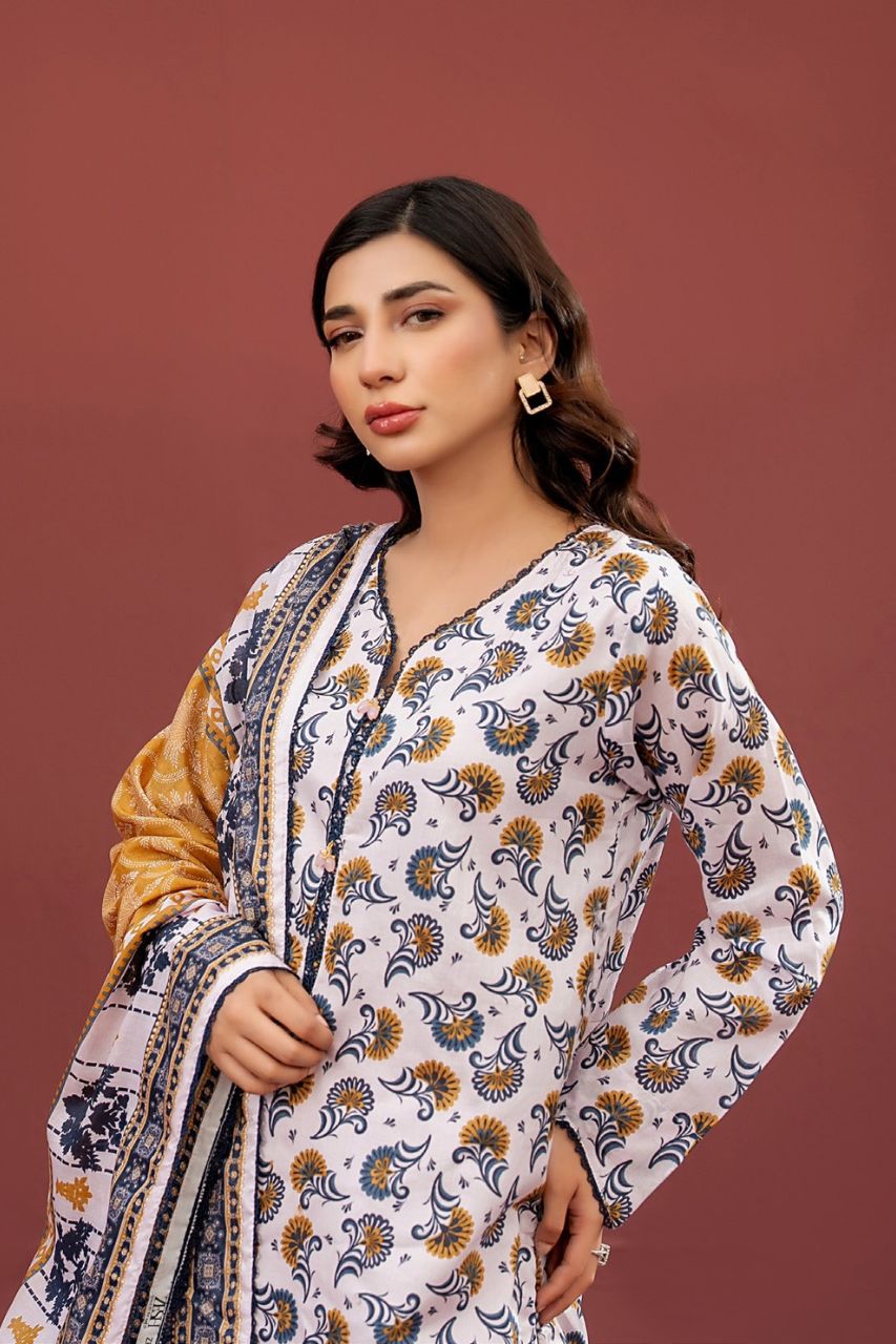 Zesh Drop-13 Airjet Printed Lawn 3PC