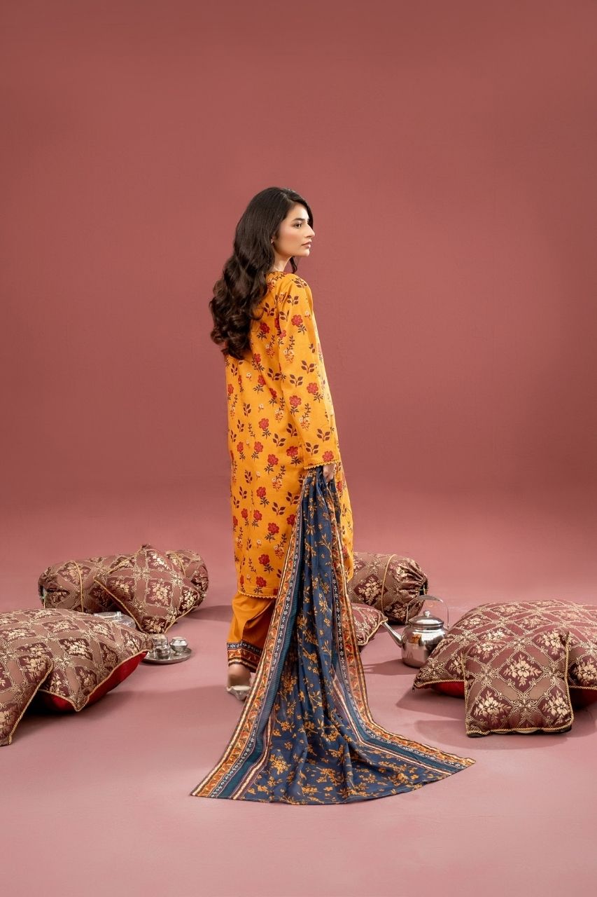 Zesh Drop-13 Airjet Printed Lawn 3PC