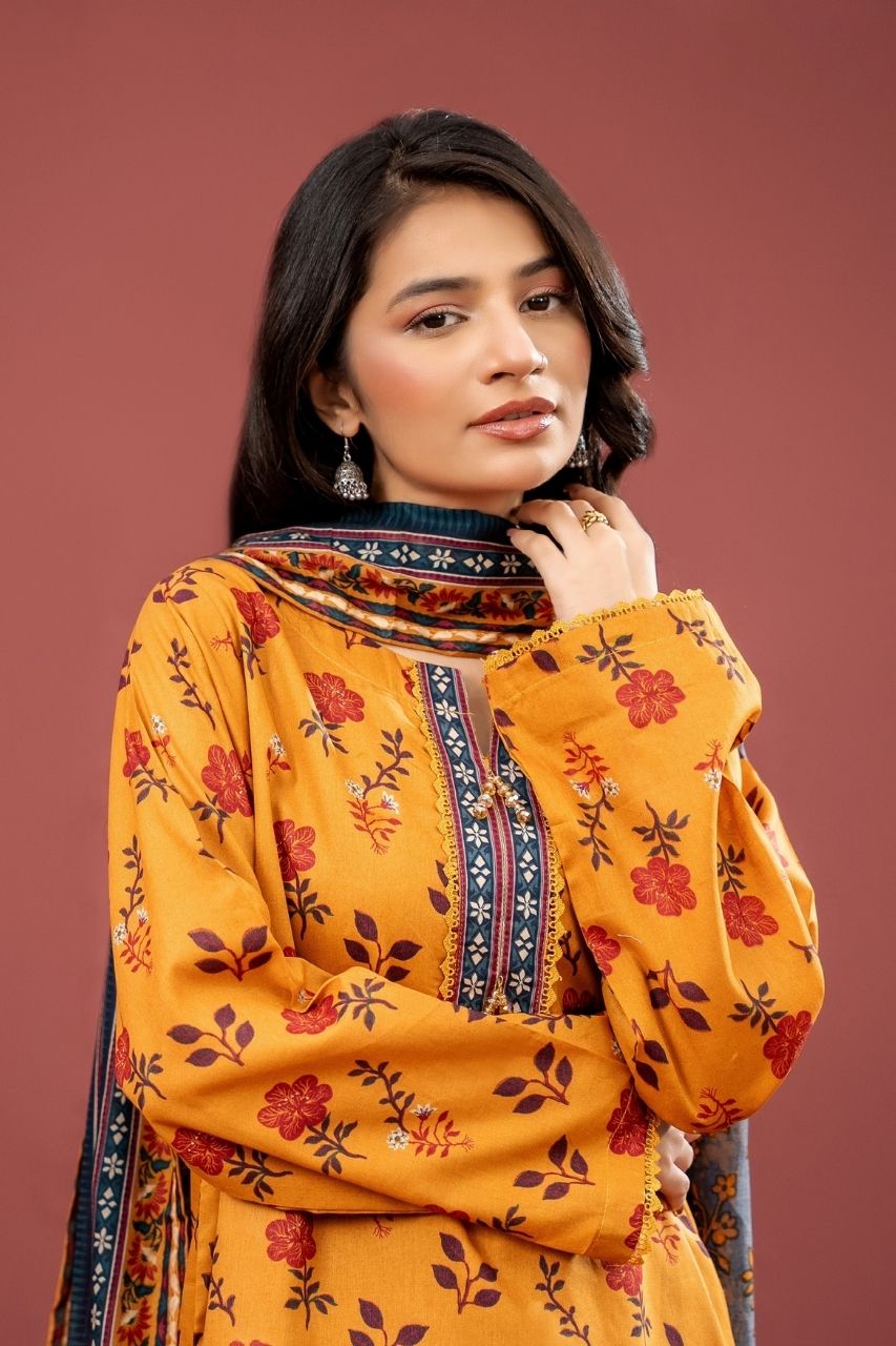 Zesh Drop-13 Airjet Printed Lawn 3PC