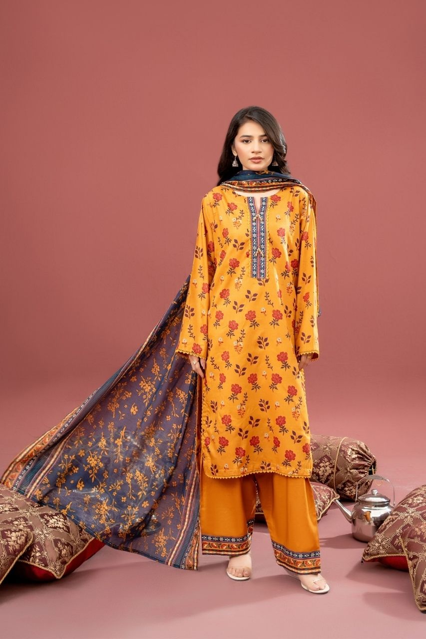 Zesh Drop-13 Airjet Printed Lawn 3PC