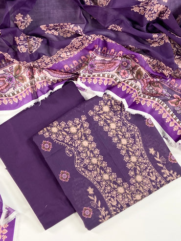 Mashaim Digital Printed Lawn 3PC
