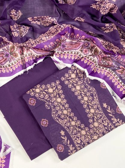 Mashaim Digital Printed Lawn 3PC