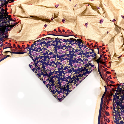 Kayseria All Over Digital Printed Khaddar 3PC