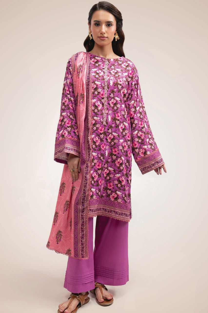 Raqs By Uneq Digital Printed Cotton Viscose 3PC