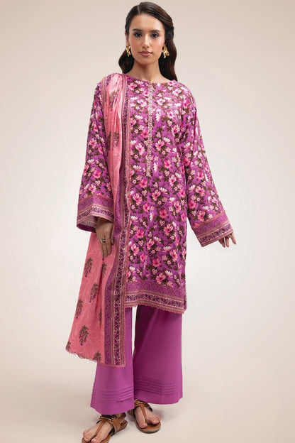 Raqs By Uneq Digital Printed Cotton Viscose 3PC