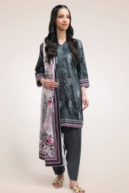 Raqs By Uneq Digital Printed Cotton Viscose 3PC