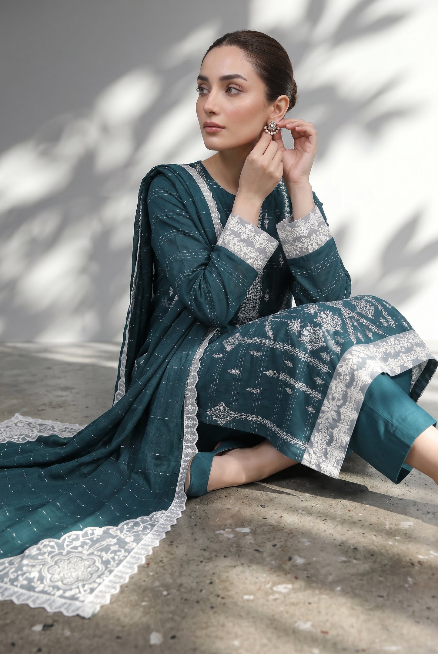 Haya By Anaya Noor Tarkashi Design Lawn 3PC