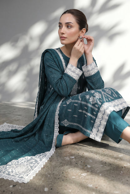Haya By Anaya Noor Tarkashi Design Lawn 3PC