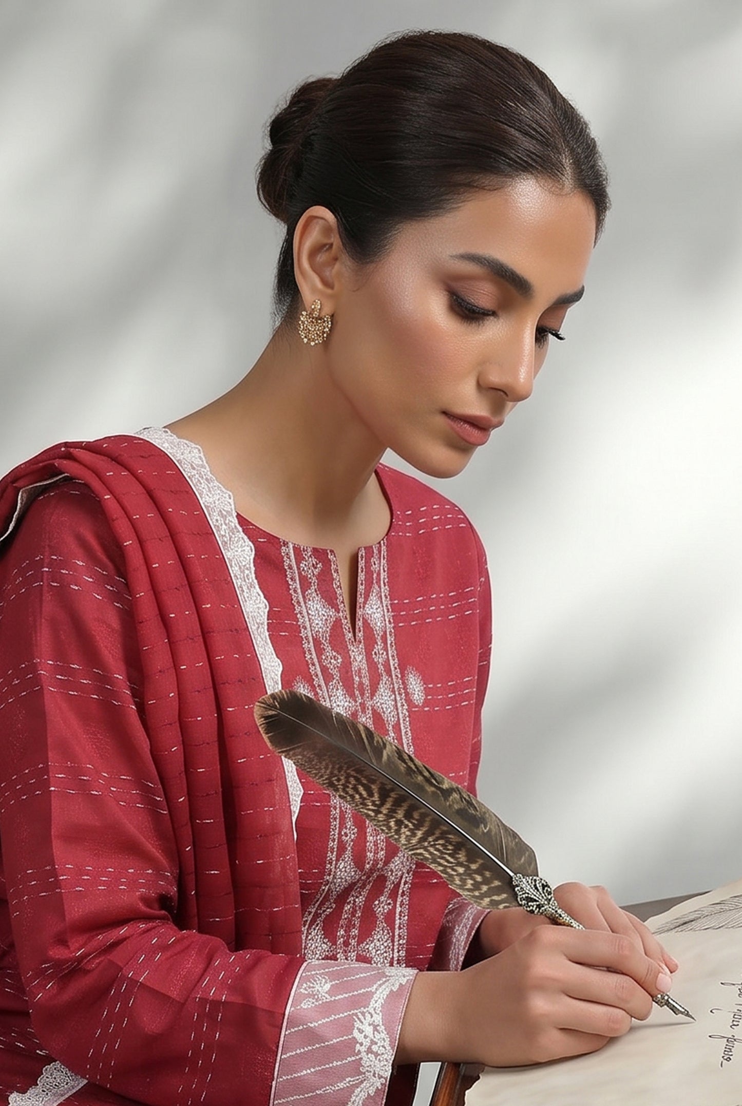 Haya By Anaya Noor Tarkashi Design Lawn 3PC
