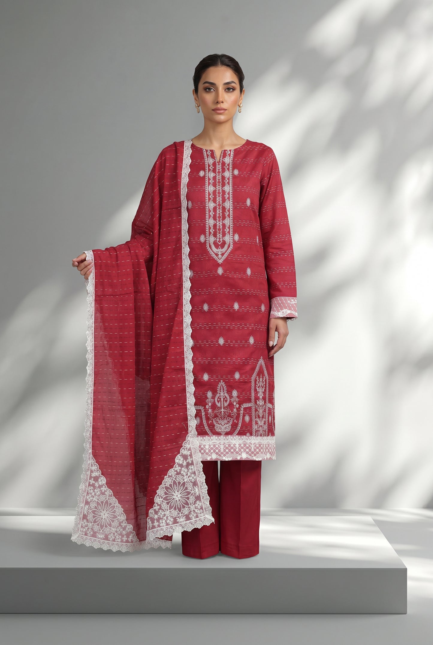 Haya By Anaya Noor Tarkashi Design Lawn 3PC