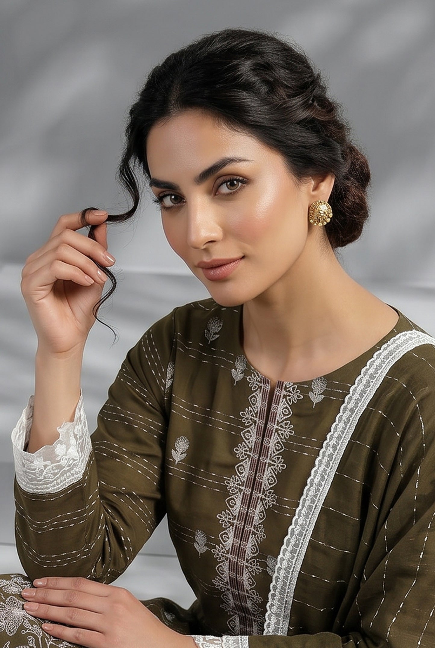 Haya By Anaya Noor Tarkashi Design Lawn 3PC