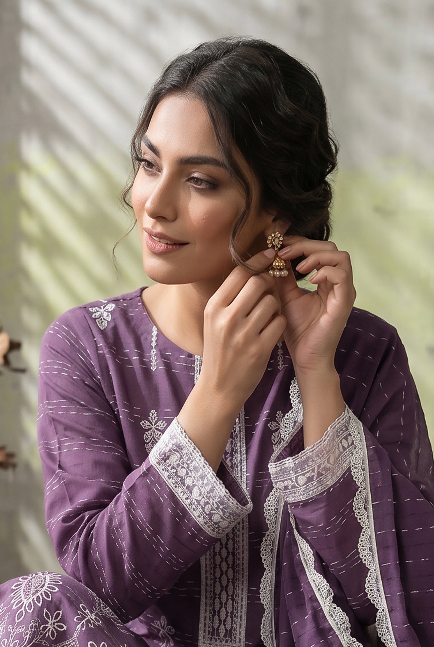 Haya By Anaya Noor Tarkashi Design Lawn 3PC