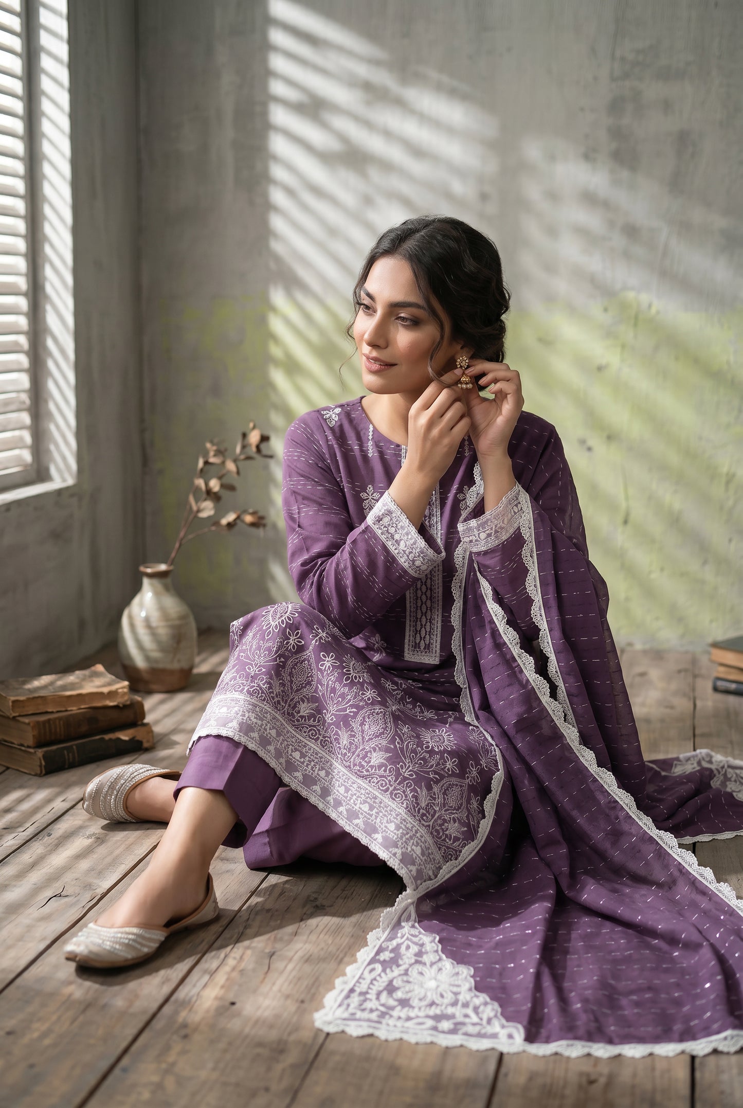 Haya By Anaya Noor Tarkashi Design Lawn 3PC