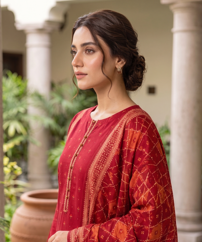 Bin Saeed Digital Printed Lawn 3PC