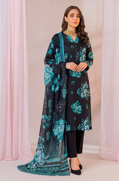 Black Series By Anaya Noor Digital Printed Chamki Lawn 3PC