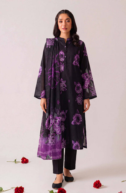 Black Series By Anaya Noor Digital Printed Chamki Lawn 3PC