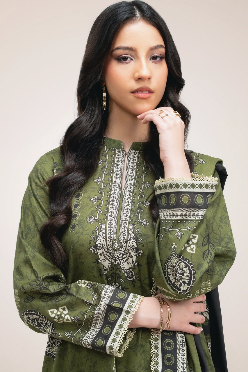 Raqs By Uneq Digital Printed Cotton Viscose 3PC