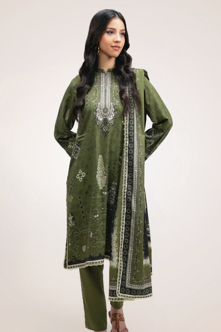 Raqs By Uneq Digital Printed Cotton Viscose 3PC