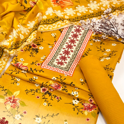 Kayseria Digital Printed Bana Dora Linen 3PC