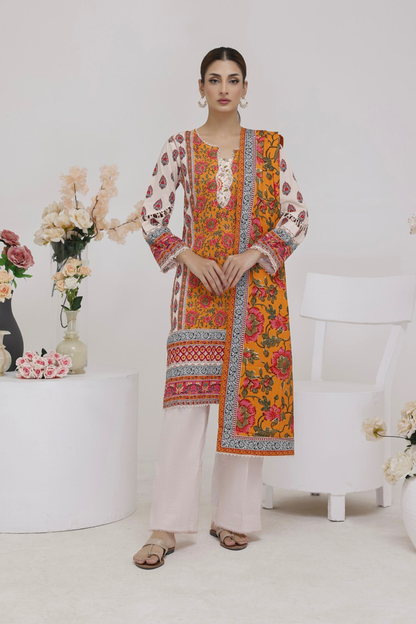 Salina Digital Printed Linen 3PC