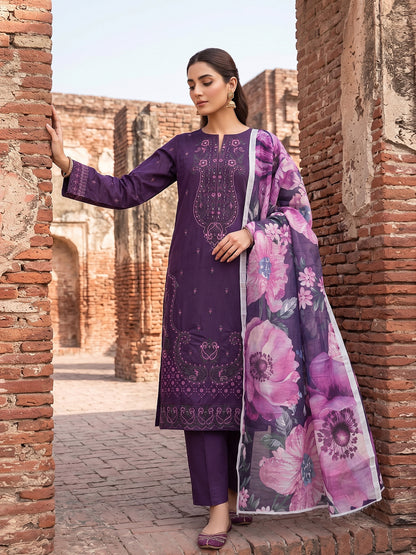 Lakhany Fully Embroidered Lawn 3PC