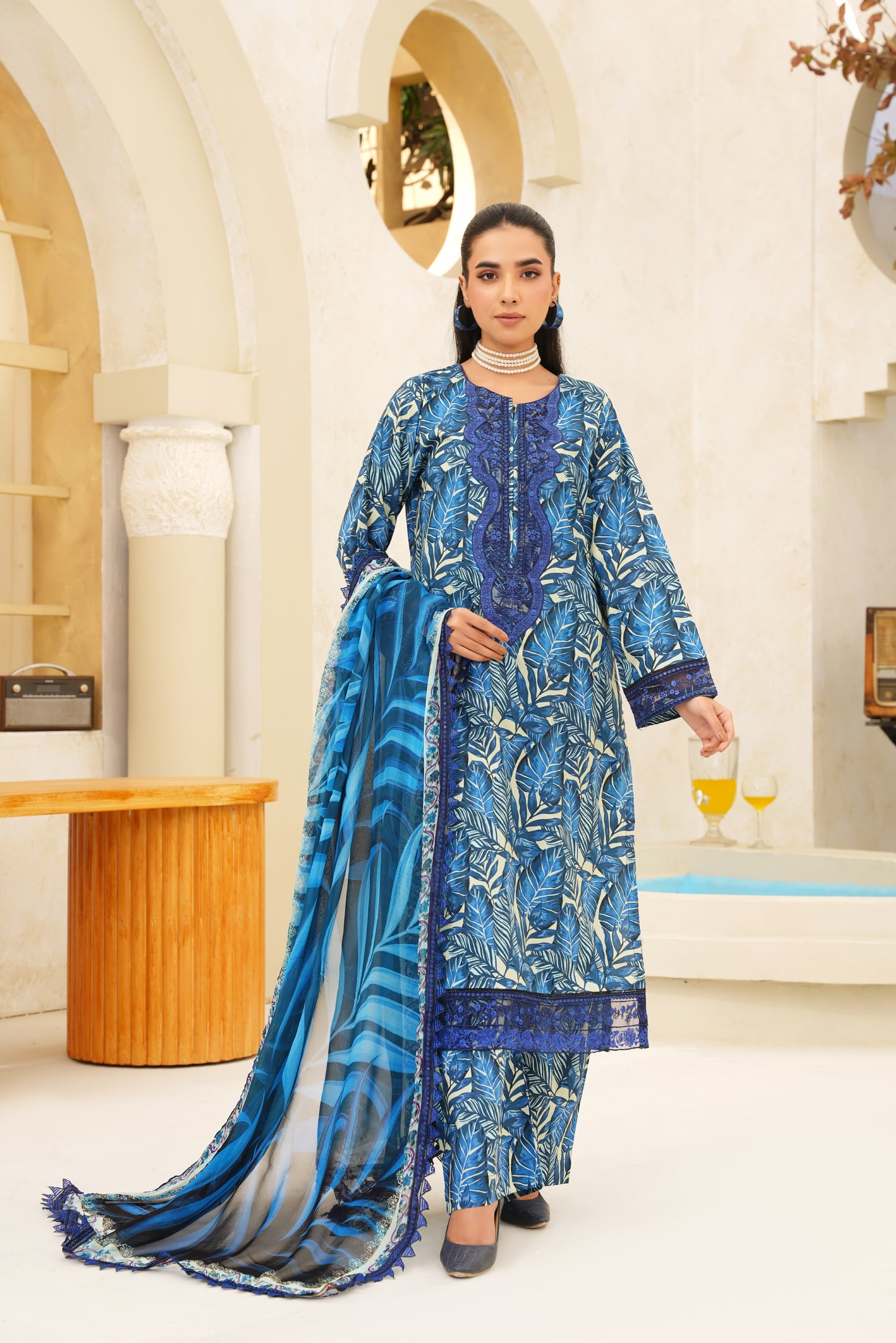 Jashn-e-Baharan By Anaya Noor Emb & Digital Printed Lawn 3PC