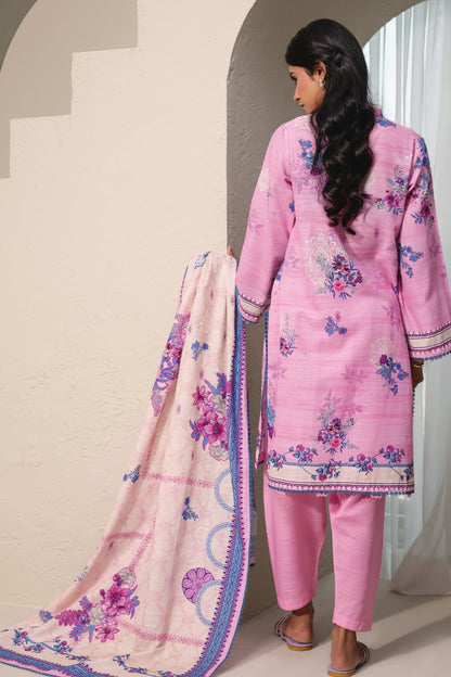 Raqs By Uneq Digital Printed Slub Khaddar 3PC