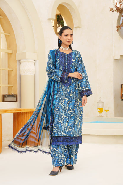 Jashn-e-Baharan By Anaya Noor Emb & Digital Printed Lawn 3PC