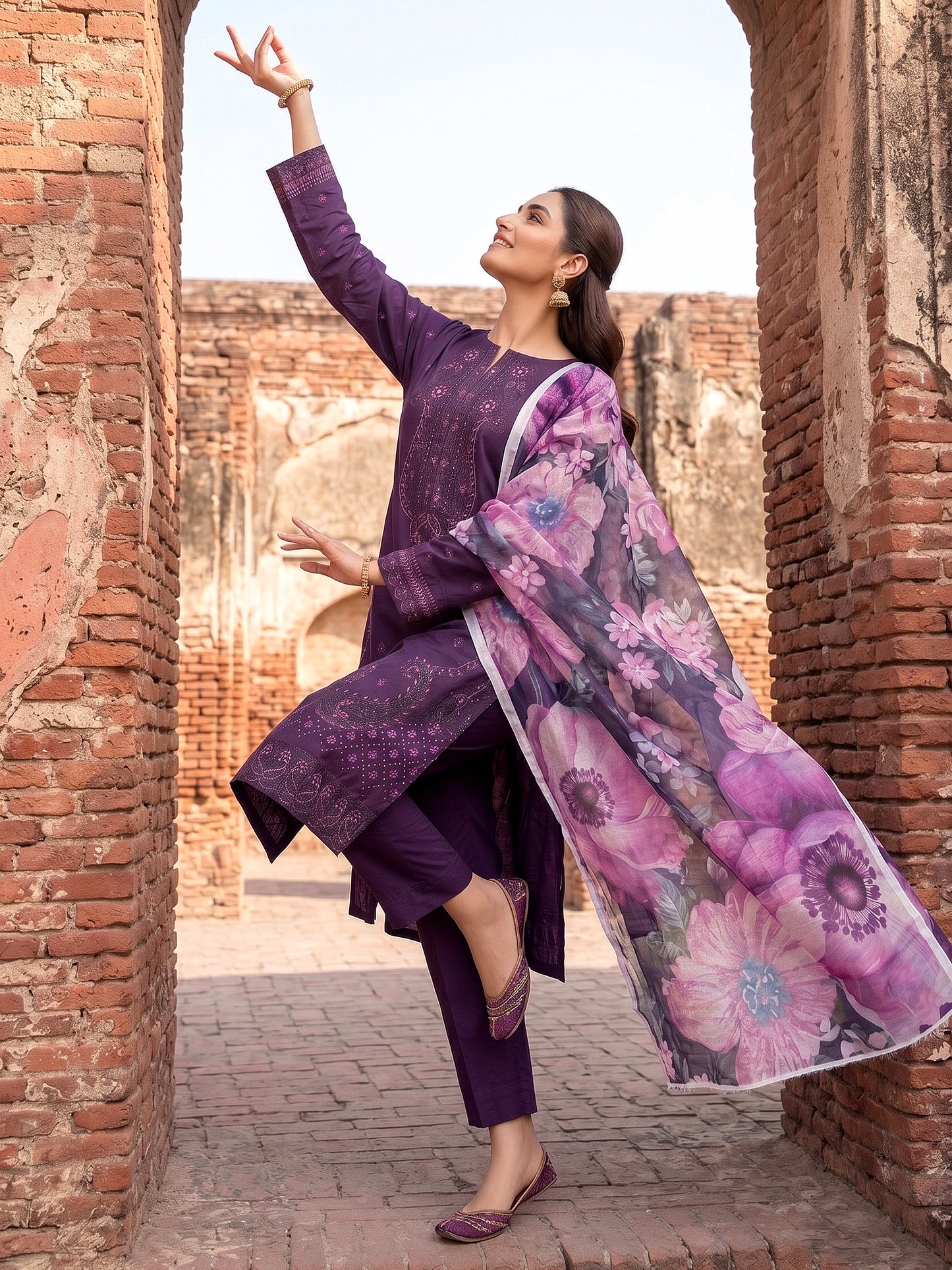 Lakhany Fully Embroidered Lawn 3PC