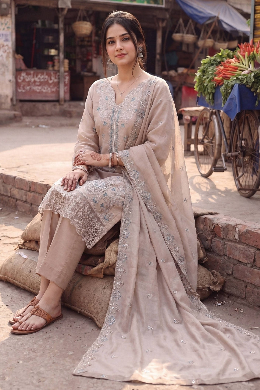 Fatima Bano By Dastak Luxury Emb Lawn Volume 3PC
