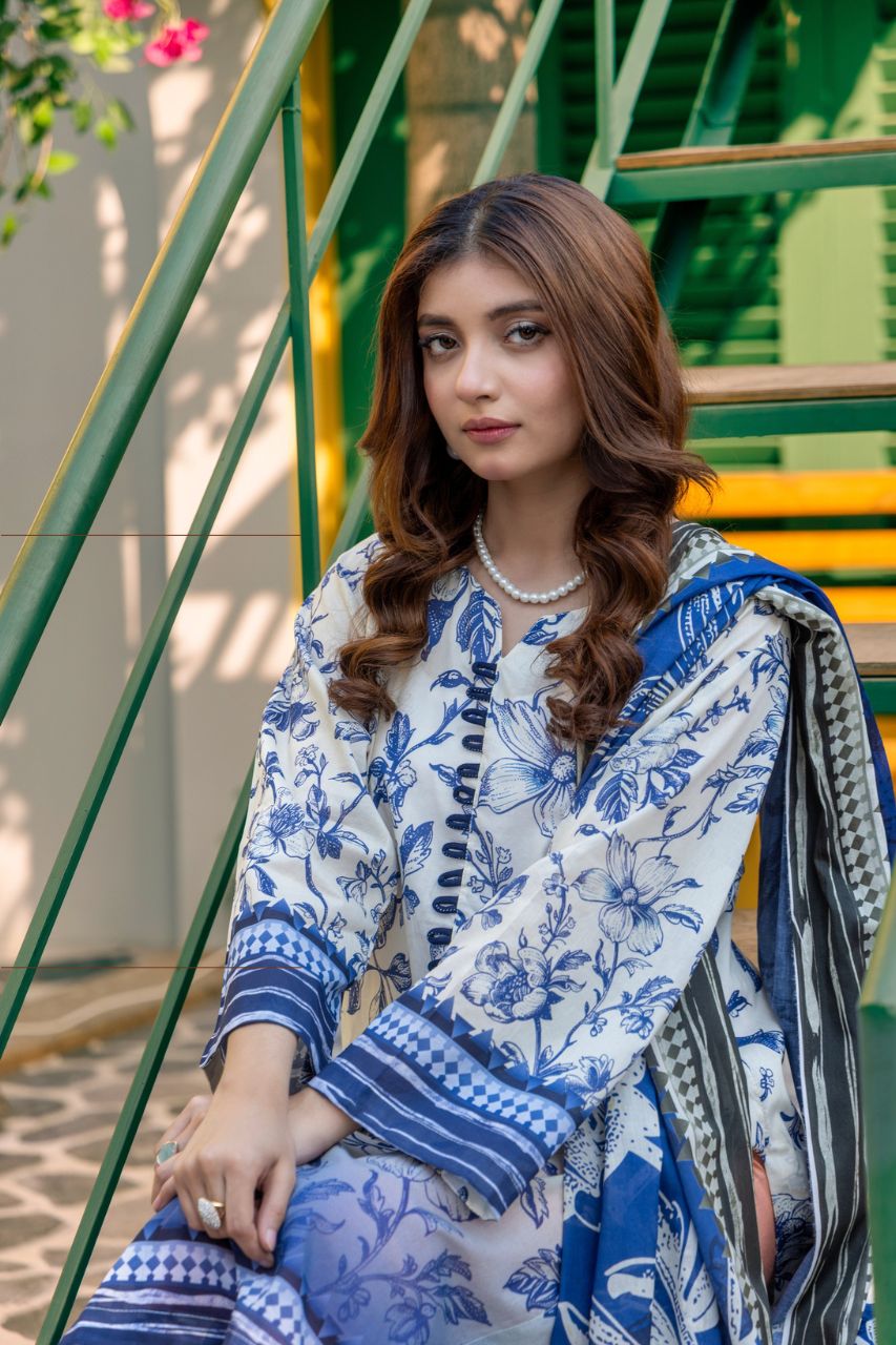 Rahat By Janan Digital Printed Lawn 3PC