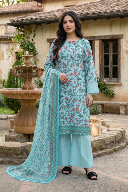 Mashaim Digital Printed Linen 3PC
