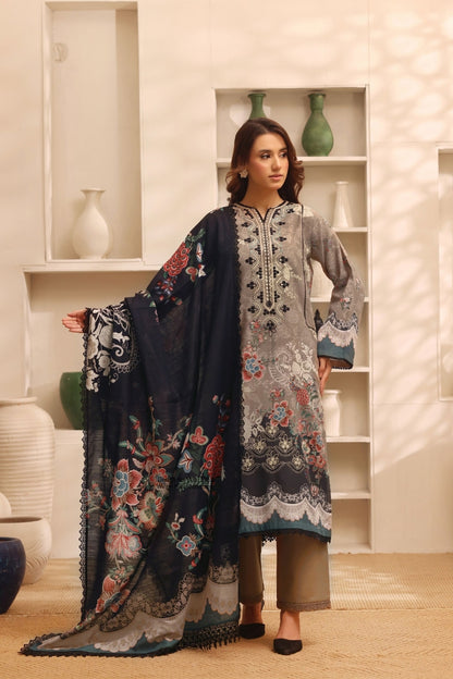 Winter Muse By Zarineh Digital Printed & Emb Khaddar 3PC