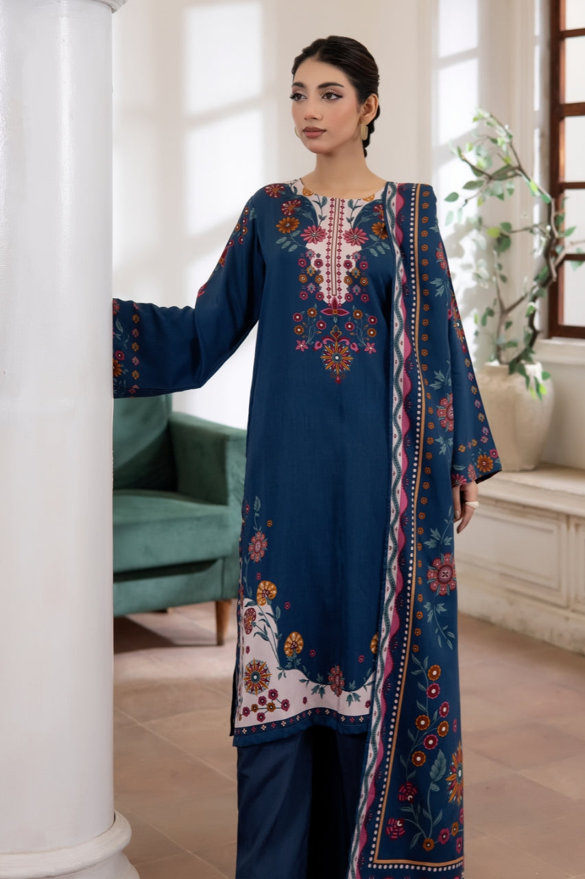 Anaya Noor Digital Printed Stone Linen 3PC