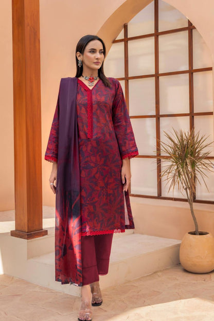 Bahaar By Meeral Premium Digital Printed Lawn 3PC
