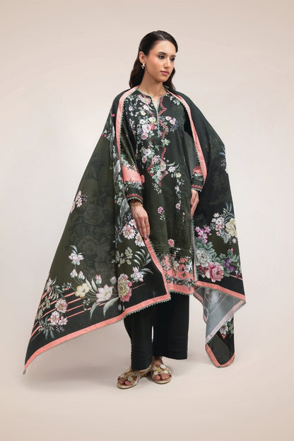Raqs By Uneq Digital Printed Cotton Viscose 3PC