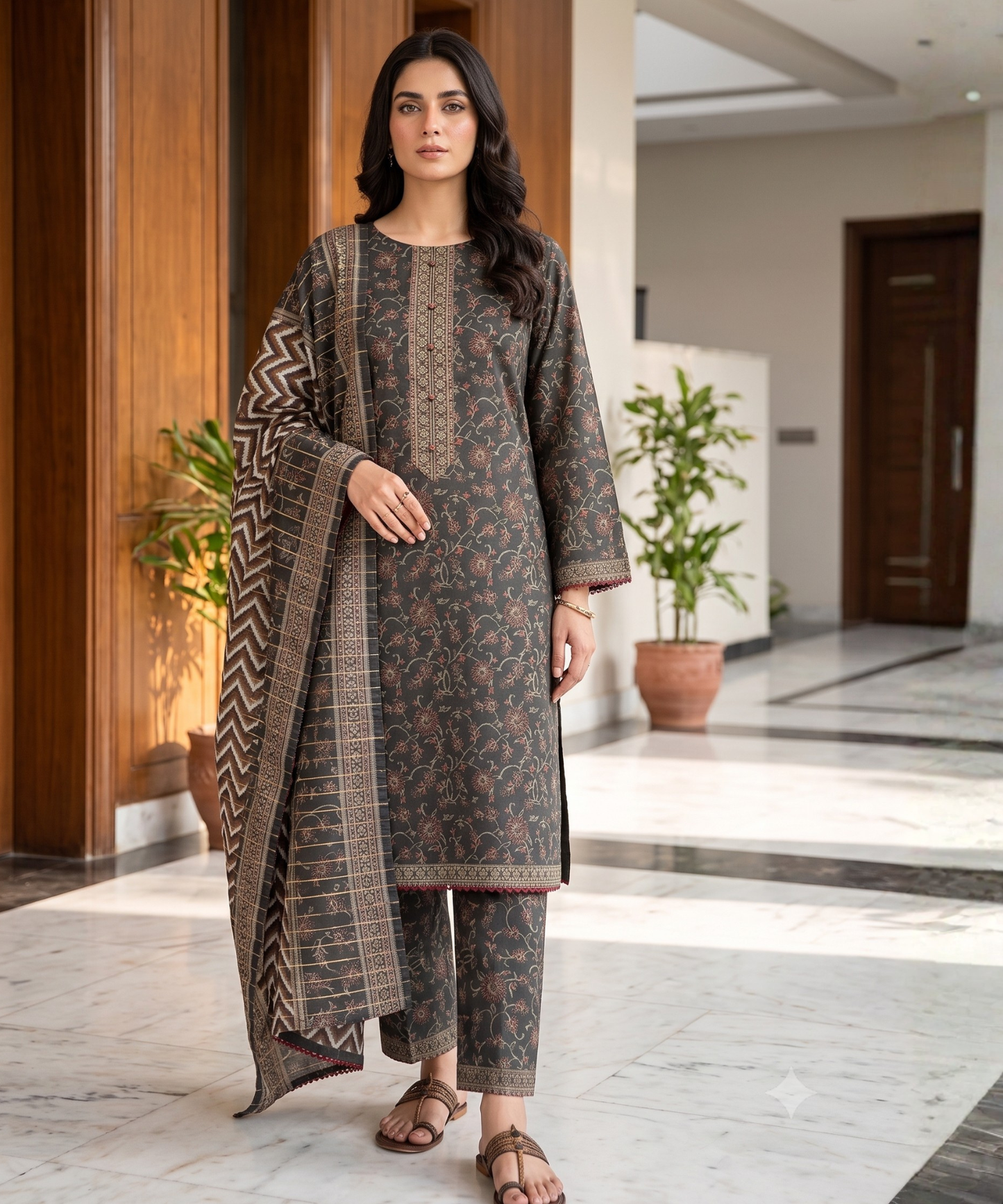 Bin Saeed Digital Printed Lawn 3PC