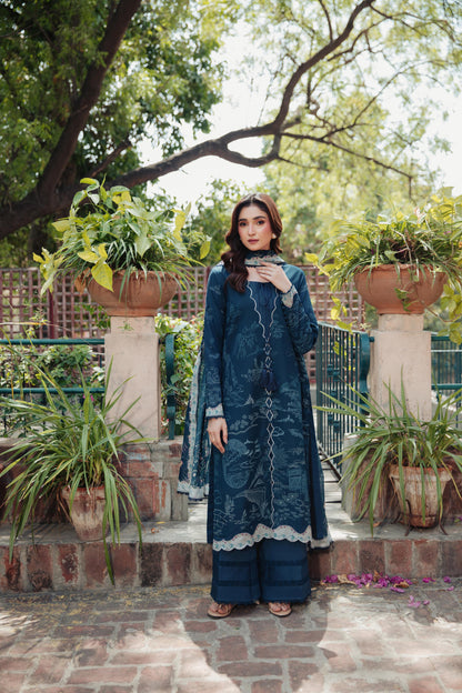 Zync By Florent Digital Printed Lawn 3PC
