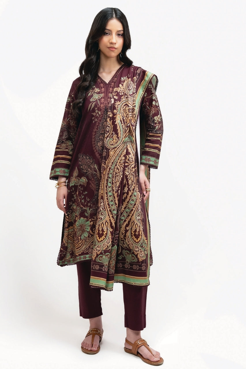 Raqs By Uneq Digital Printed Cotton Viscose 3PC