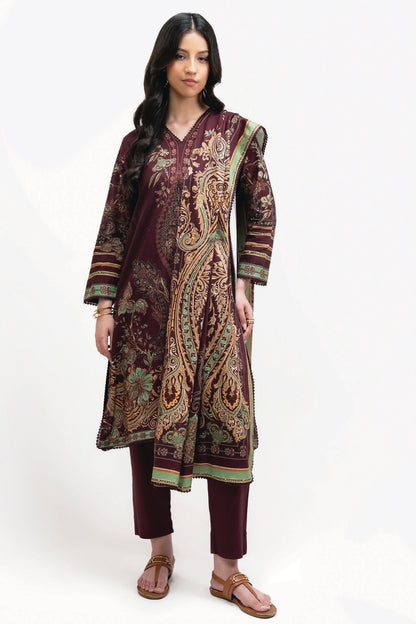 Raqs By Uneq Digital Printed Cotton Viscose 3PC