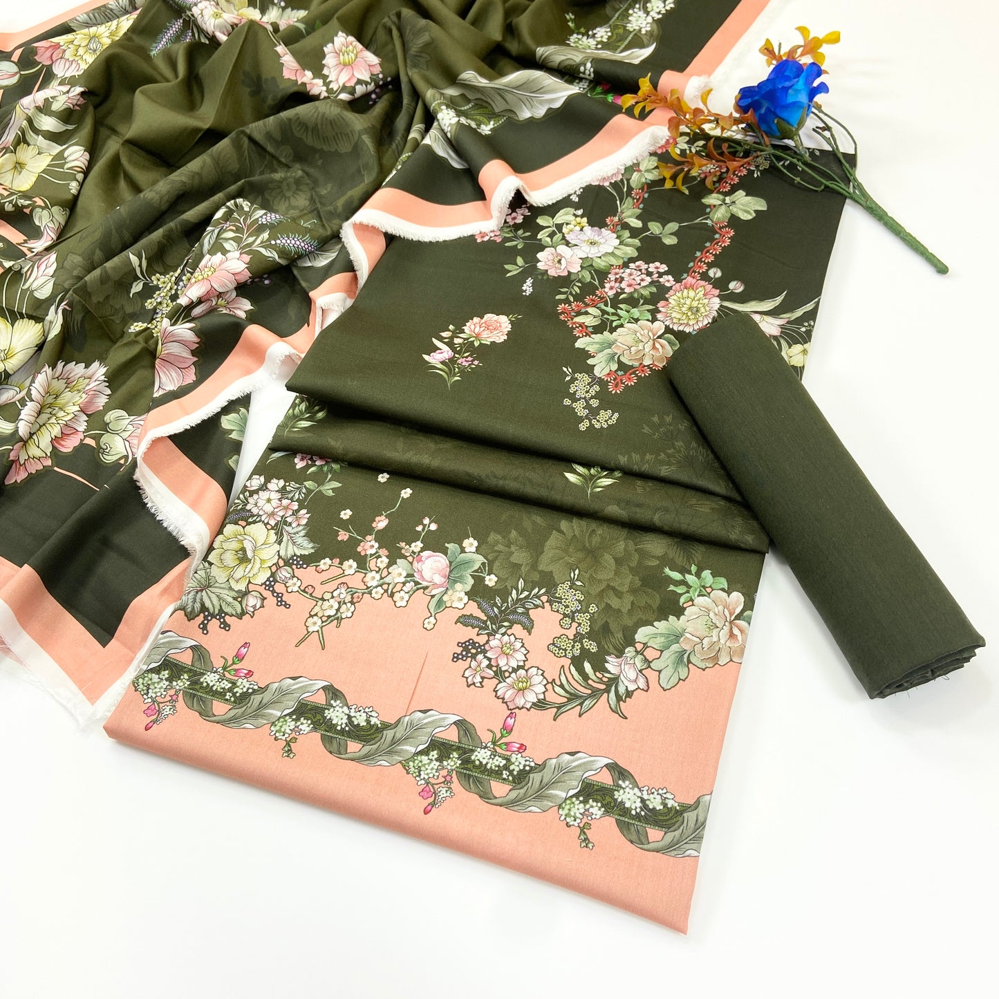 Raqs By Uneq Digital Printed Cotton Viscose 3PC