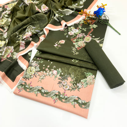 Raqs By Uneq Digital Printed Cotton Viscose 3PC