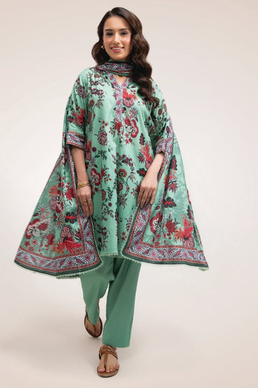 Raqs By Uneq Digital Printed Cotton Viscose 3PC