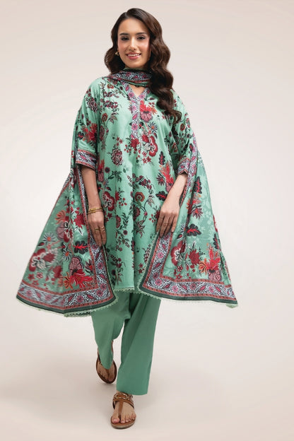 Raqs By Uneq Digital Printed Cotton Viscose 3PC