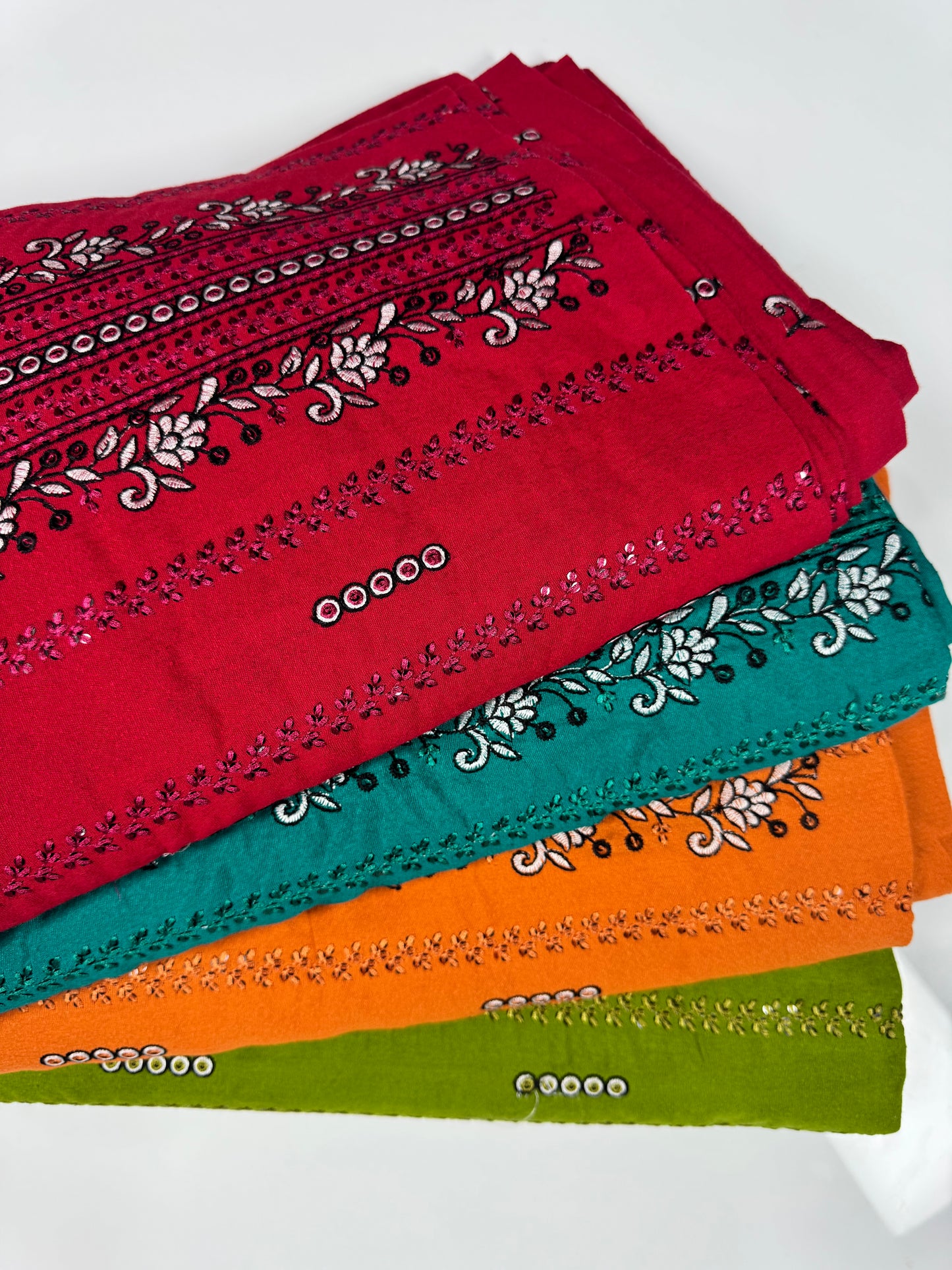 Pack of 4 – Bareeze Style Embroidered Karandi Fabric 2-PC