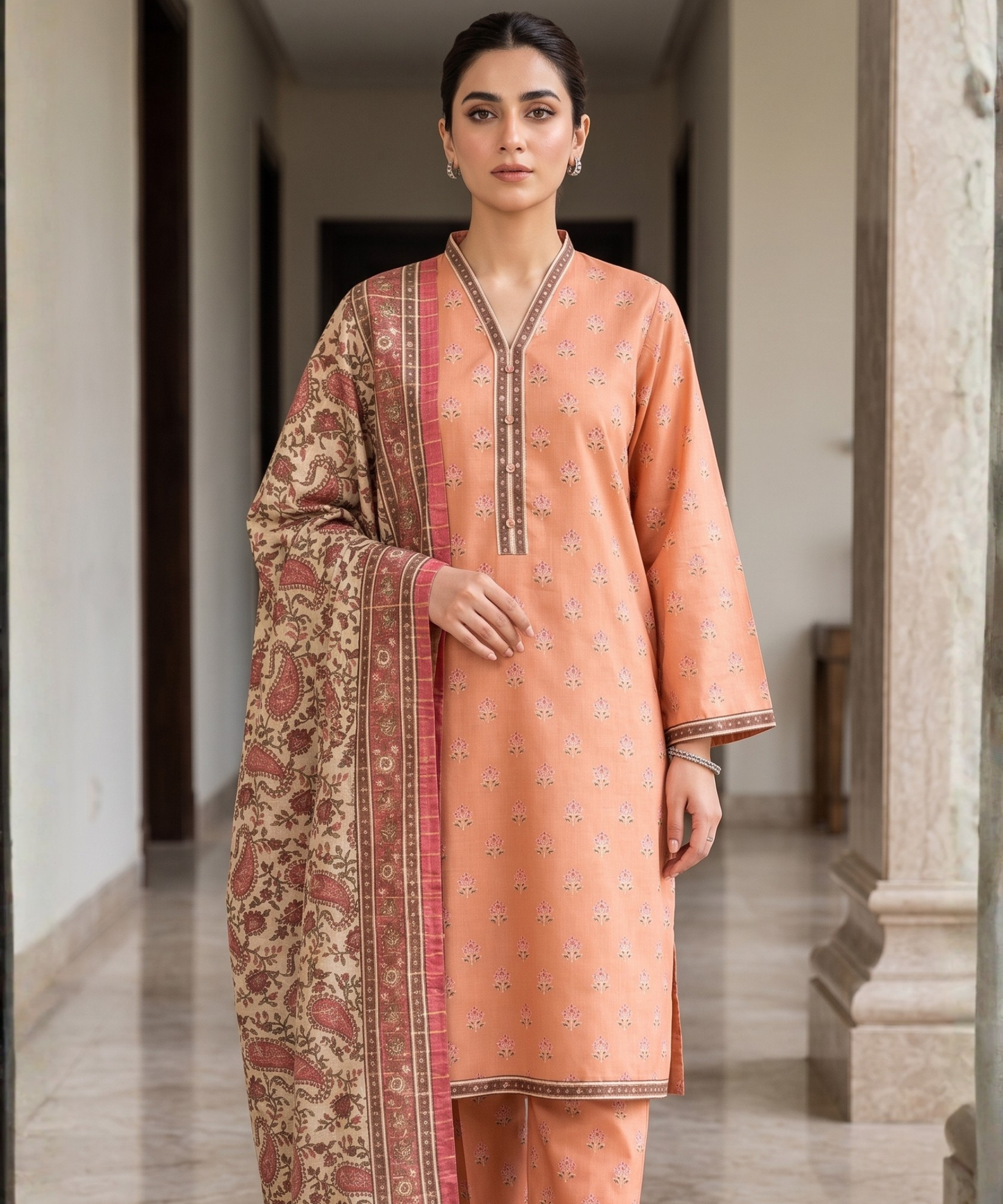 Bin Saeed Digital Printed Lawn 3PC
