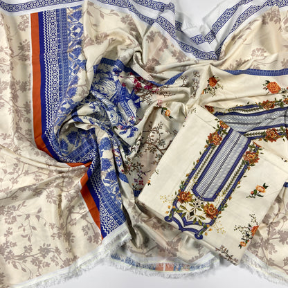 Gul-Ahmed Digital Printed Linen Shirt-1PC