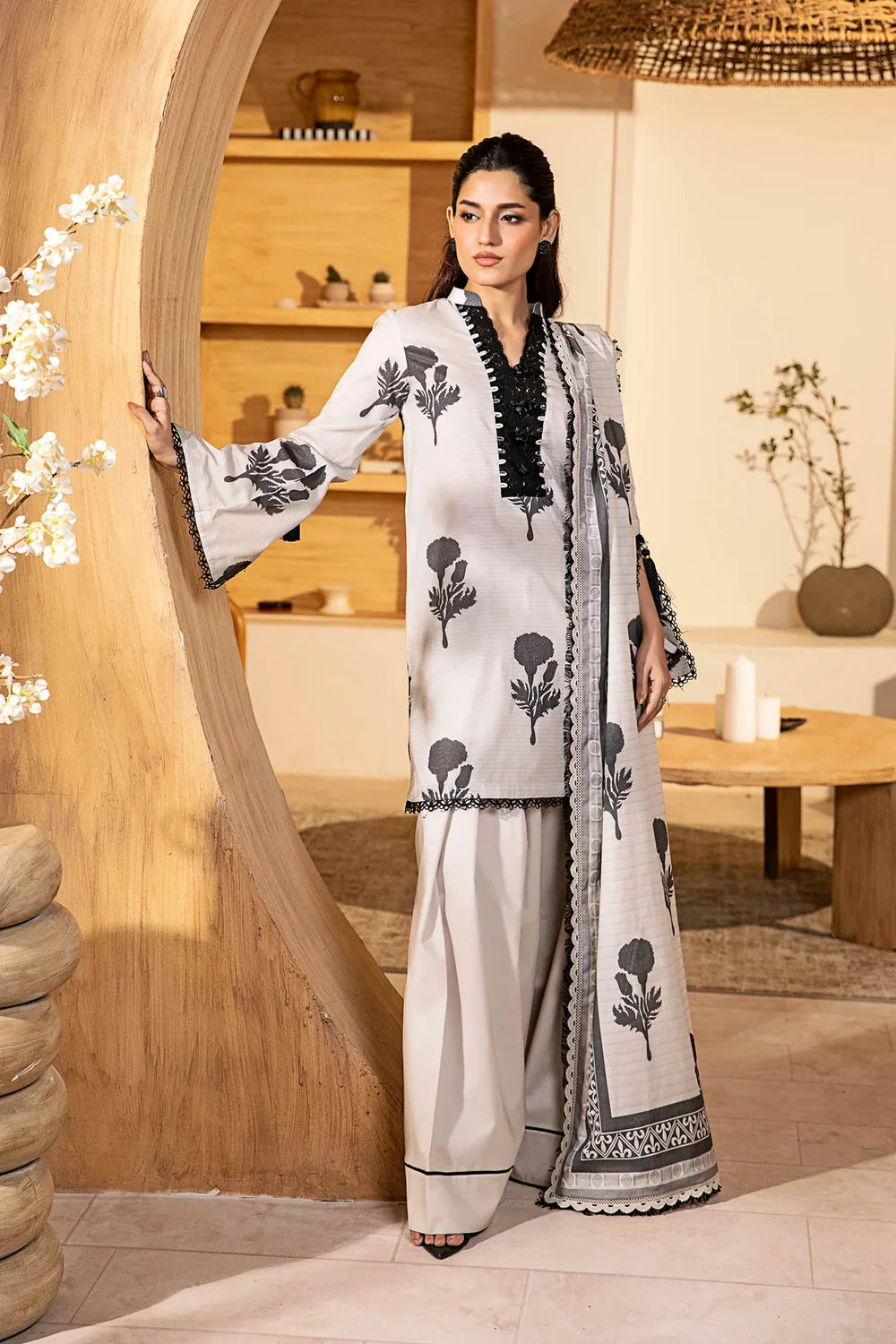 Elaheh By M. Basics Printed Lawn 3PC