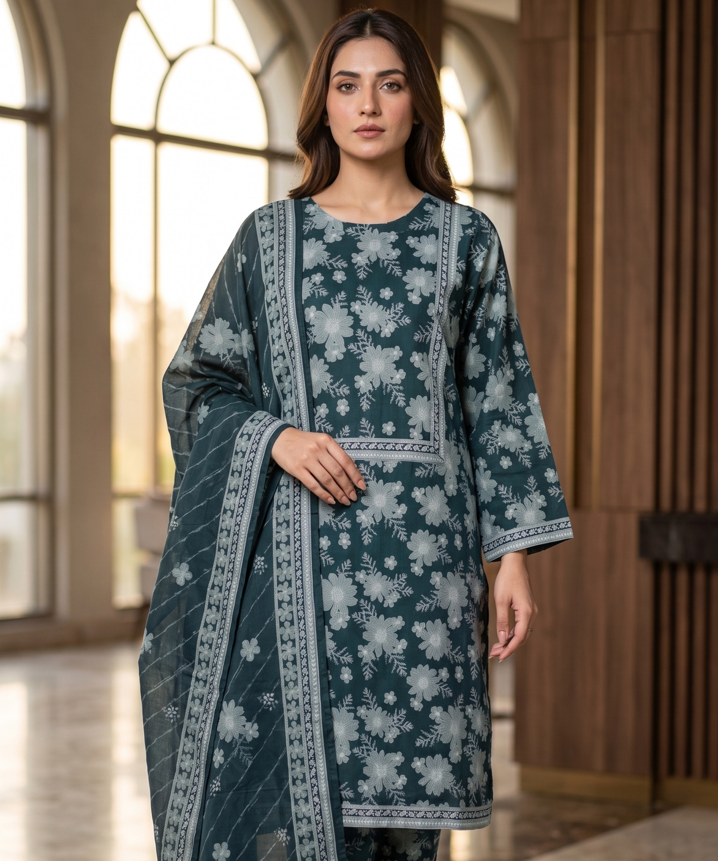 Bin Saeed Digital Printed Lawn 3PC
