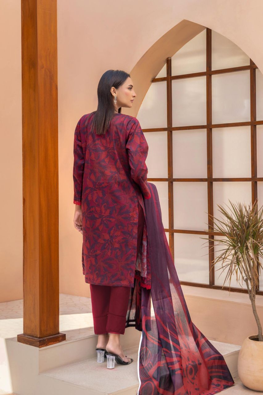 Bahaar By Meeral Premium Digital Printed Lawn 3PC
